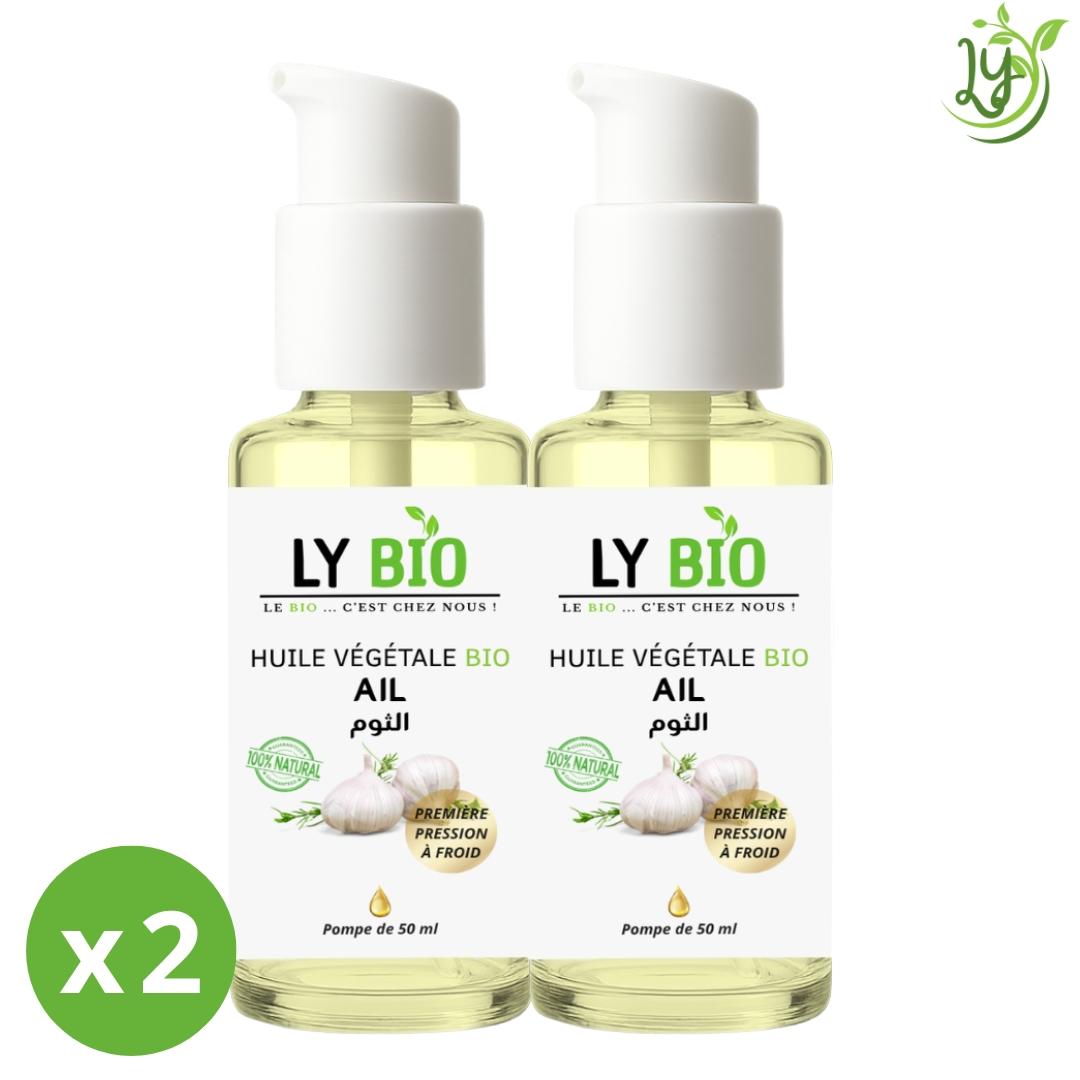 Lybio Pack Huile Ail 50ml - Pompe Lot De 2 Bouteilles