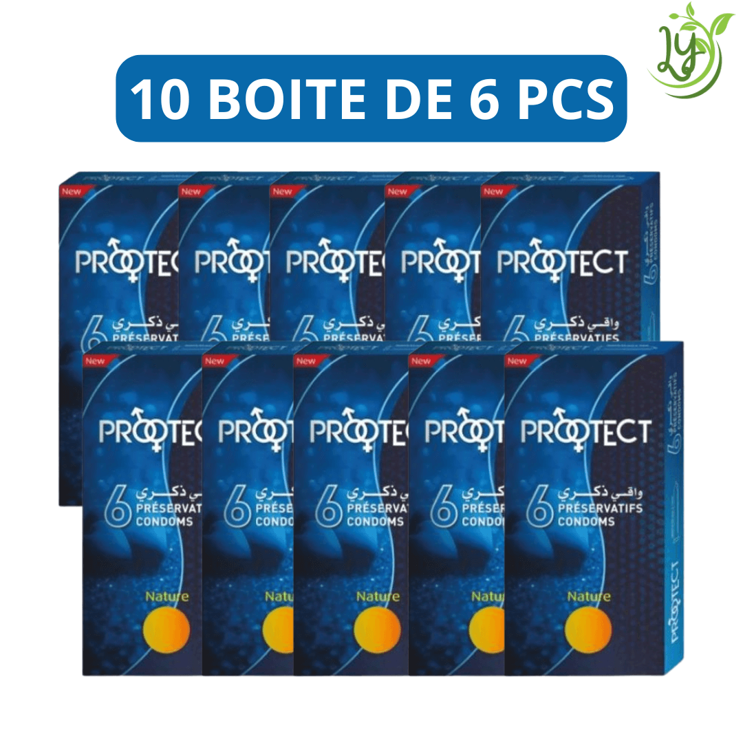 Protect Preservatifs Nature Pack De 10 Boite De 6 (60 Pcs)