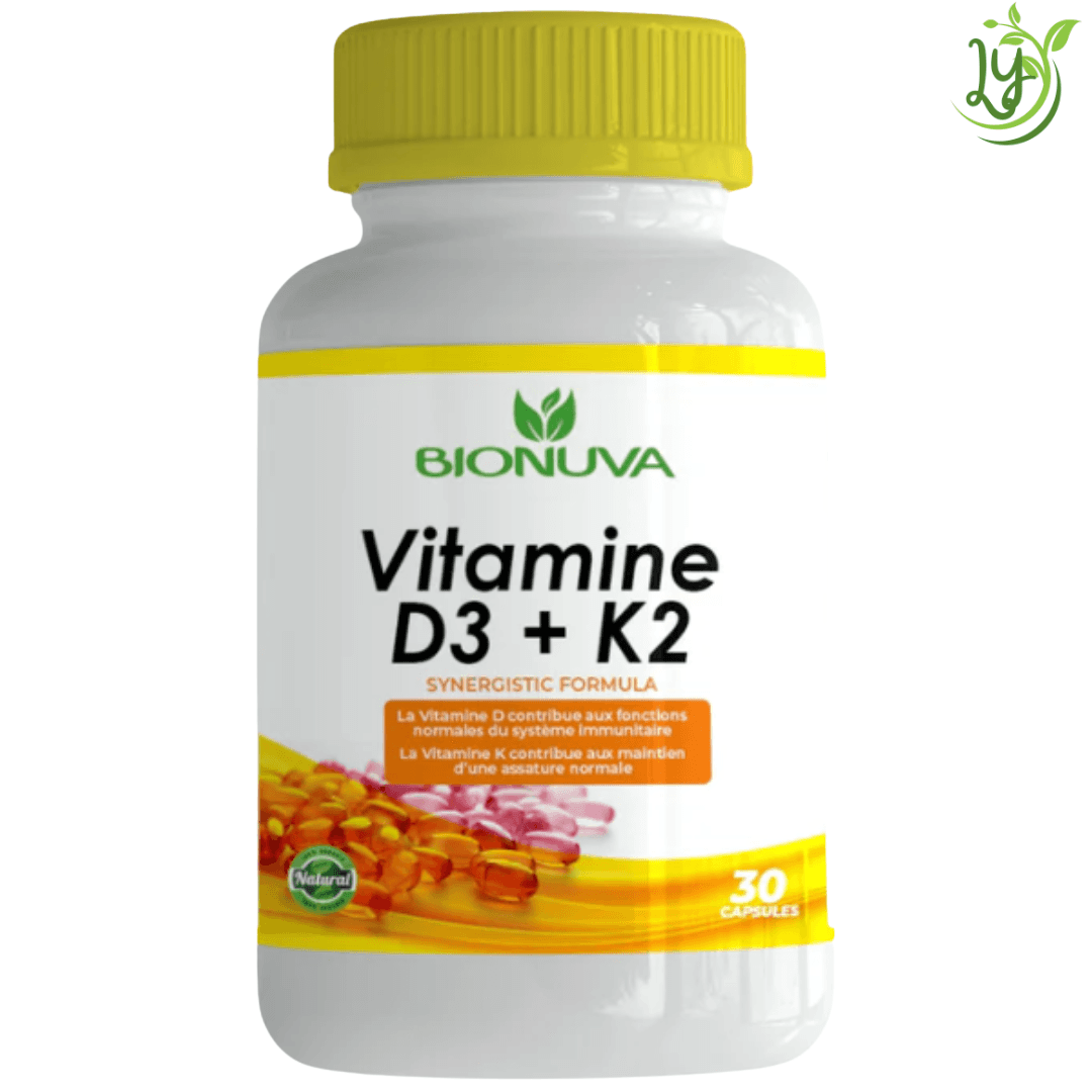 Bionuva Vitamine D3 + K2 30 Capsules