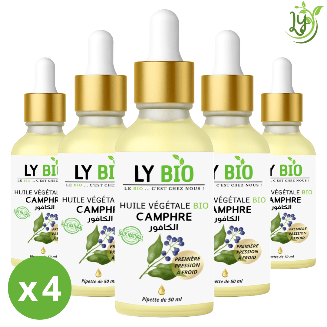 Lybio Pack Huile Camphree 50ml - Pipette Lot De 5 Bouteilles