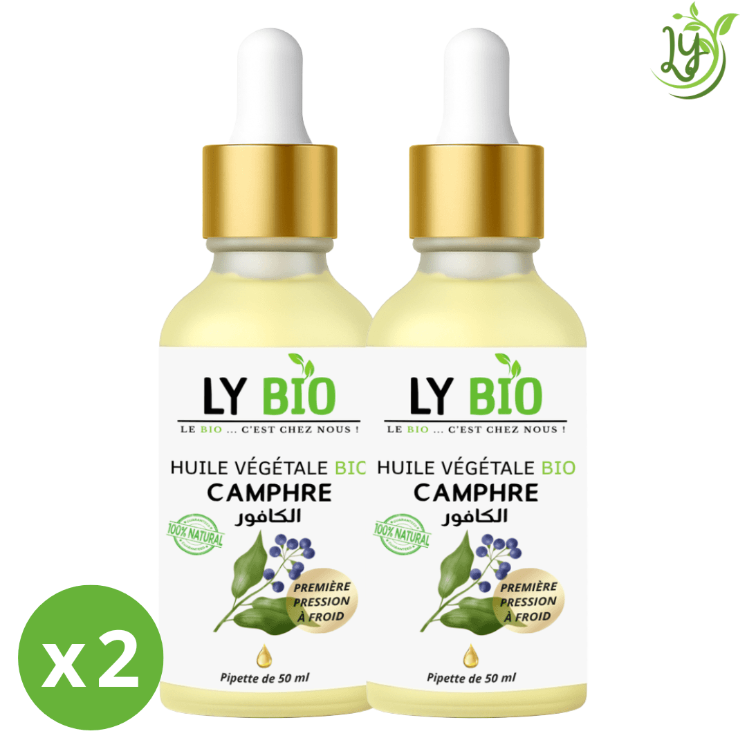 Lybio Pack Huile Camphree 50ml - Pipette Lot De 2 Bouteilles
