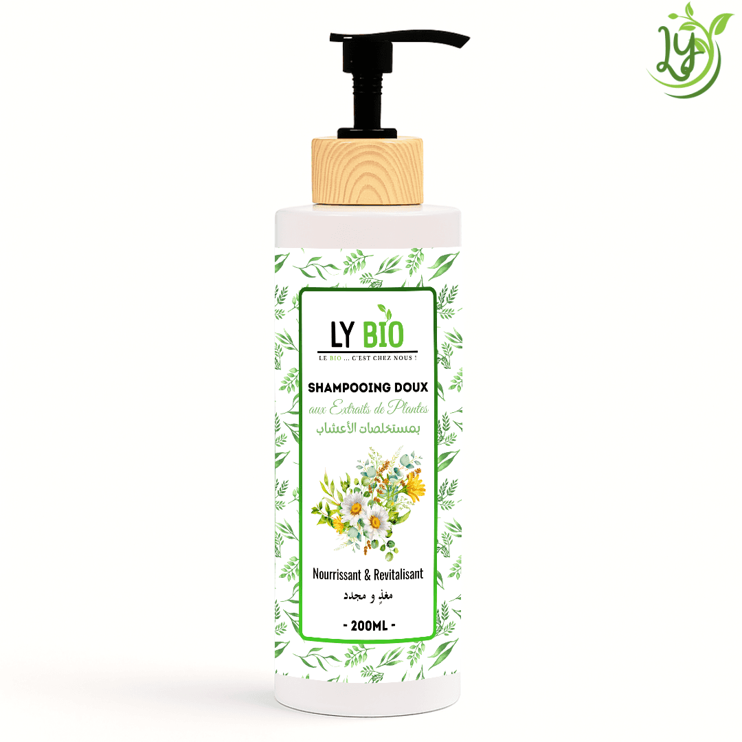 LYBIO SHAMPOOING AUX EXTRAITS DE PLANTES 200ML - NOURRISSANT & REVITALISANT