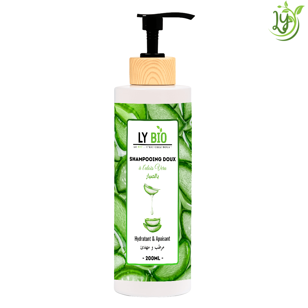 LYBIO SHAMPOOING ALOE VERA 200ML - HYDRATANT & APAISANT