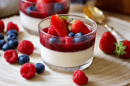 Panna Cotta Fruits Rouges