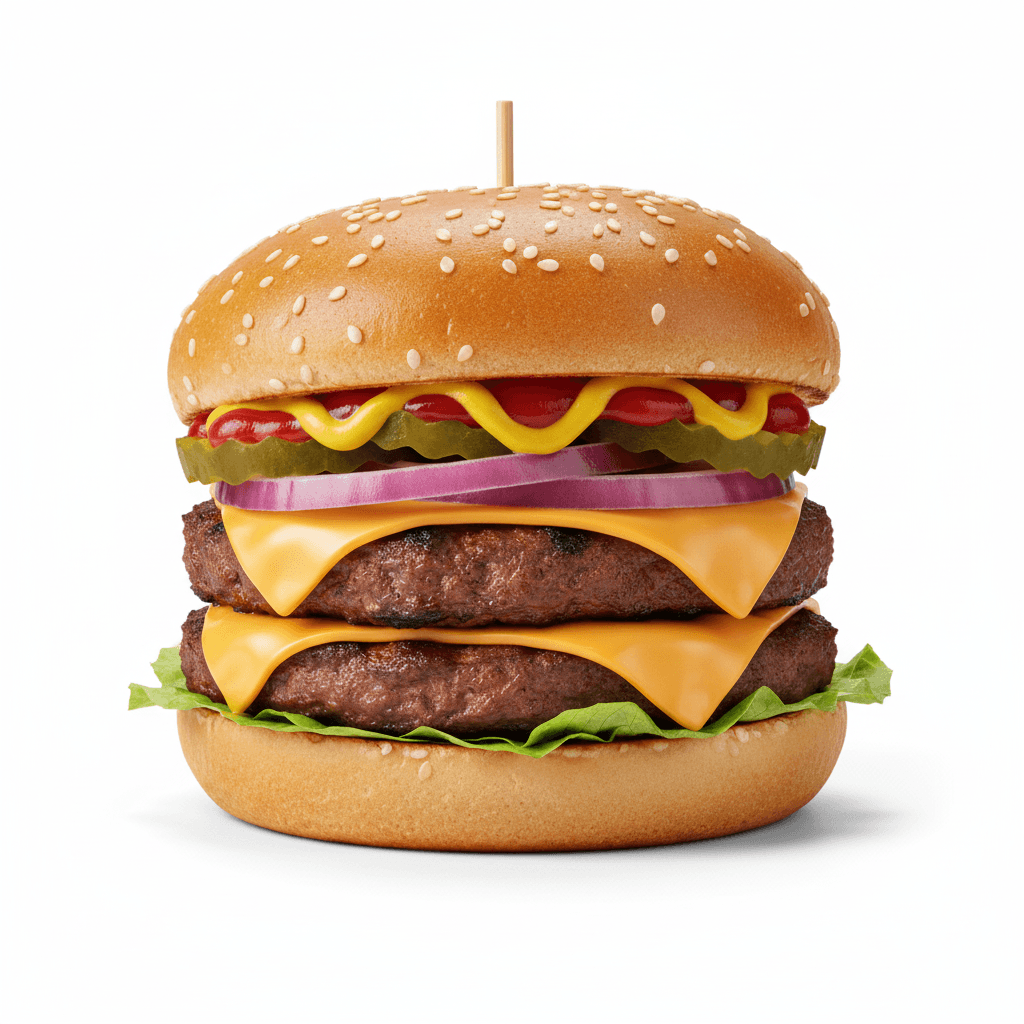 Double Cheese Burger Viande
