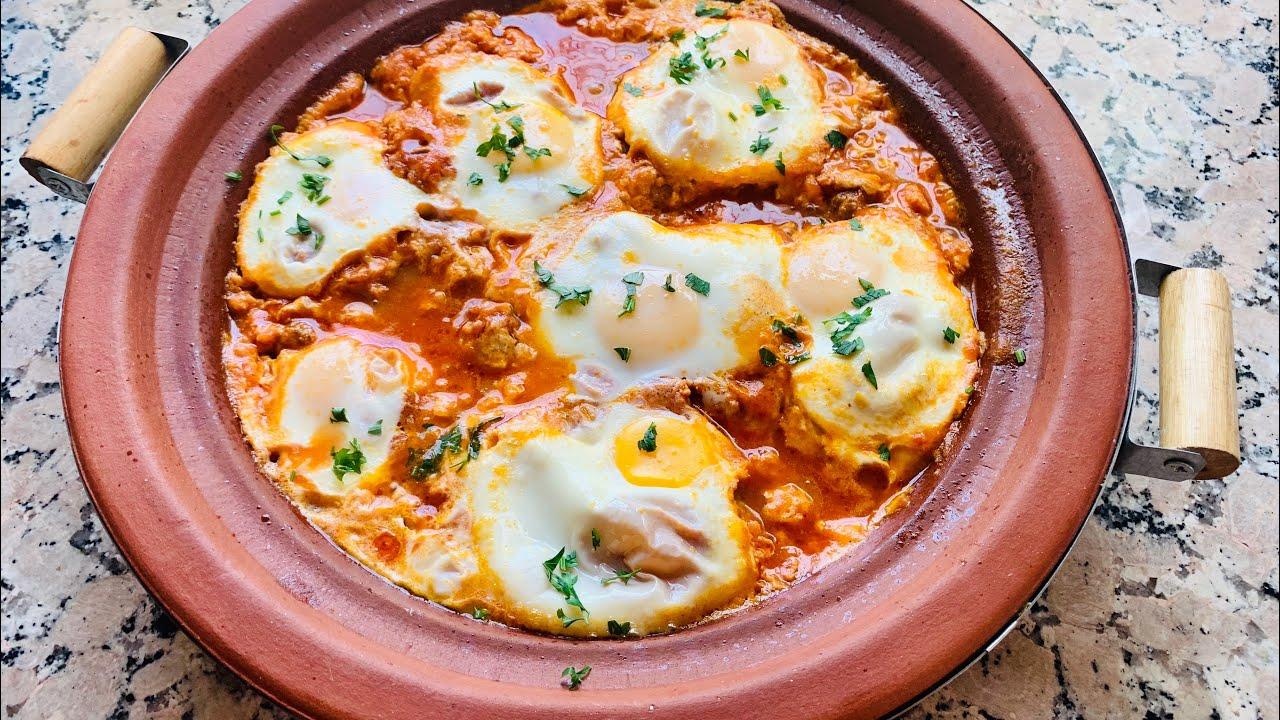 كفتة مع البيض