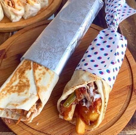 سندويش شاورما مُدخنة