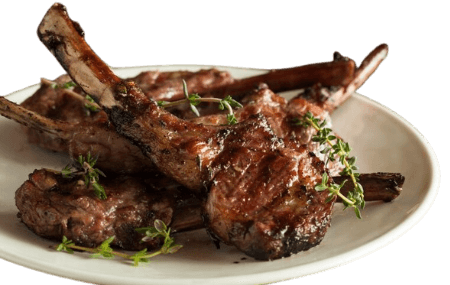 Côtelette d'Agneau Grillé Sauce au Gingembre