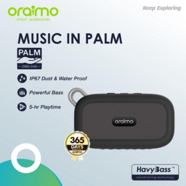 Oraimo Palm Ultra - Haut Parleur Bluetooth - OBS-04S Black