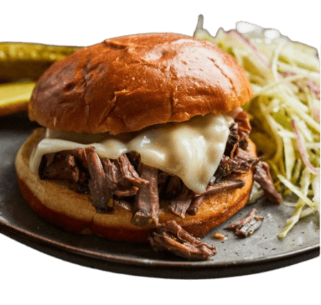 Burger à l'Effiloché de Boeuf Confit