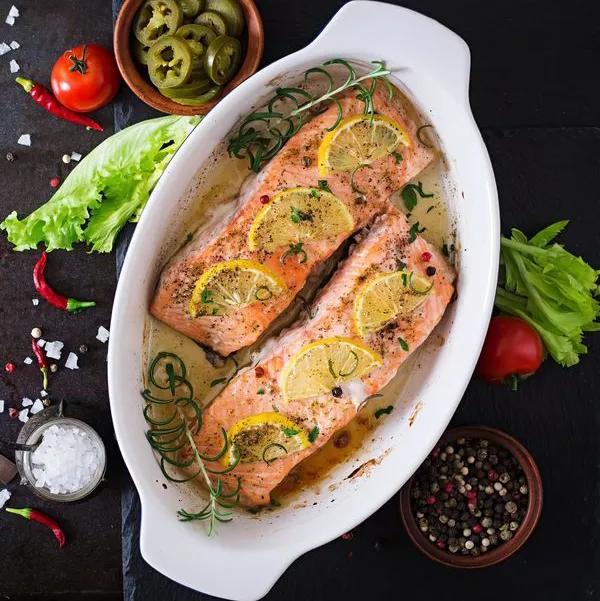 Plat Saumon Garni