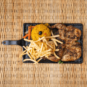 Coquelet Sur Feu De Bois