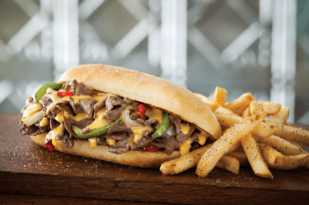 Philly Cheesesteak Beef Sandwich
