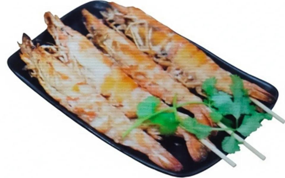 Crevettes Grillées Avec du Sel