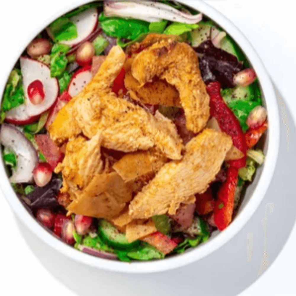 Salade fattouche poulet