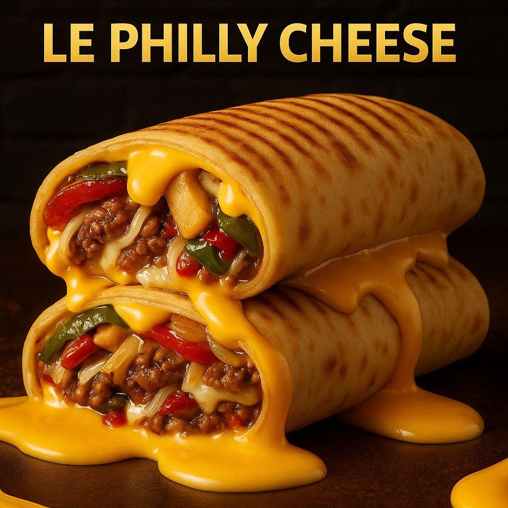 Philly cheese – chicken or minced meat