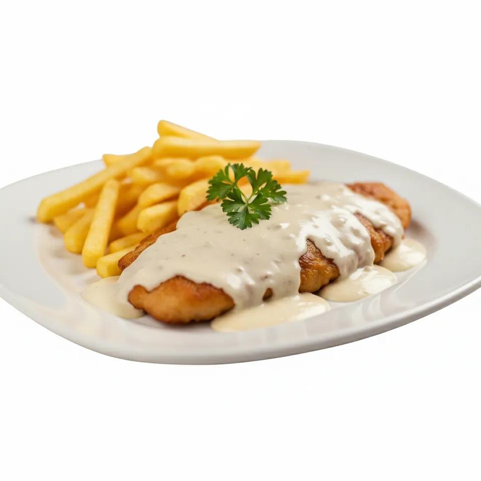 Plat Escalope crème champignons