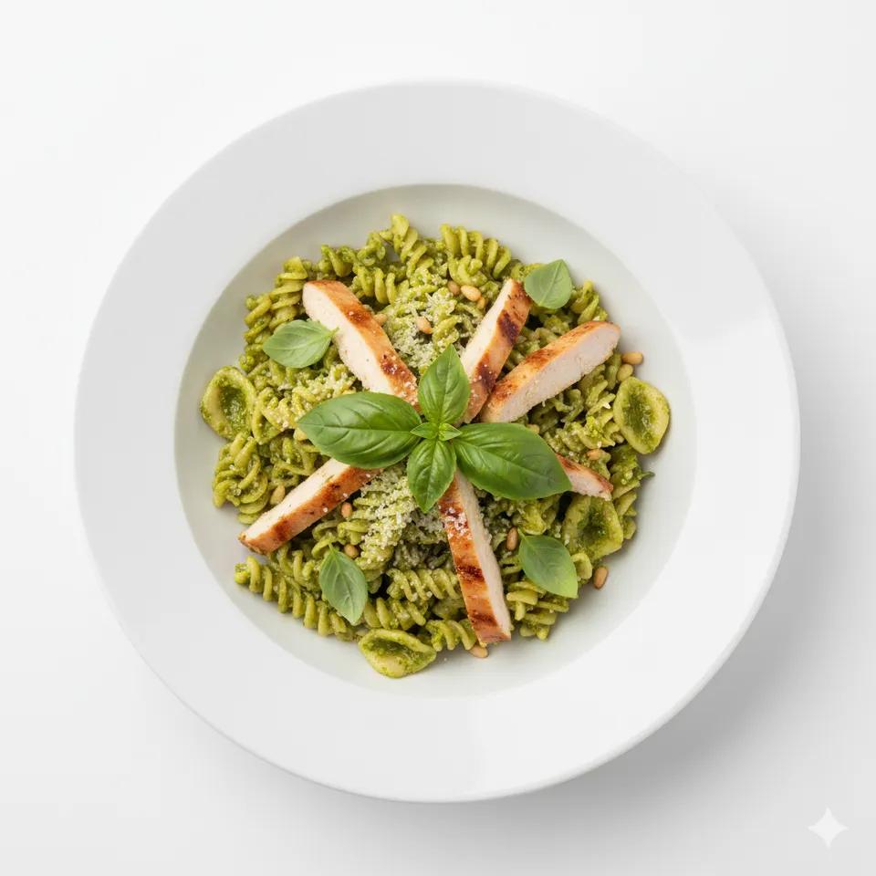 Pasta Poulet pesto