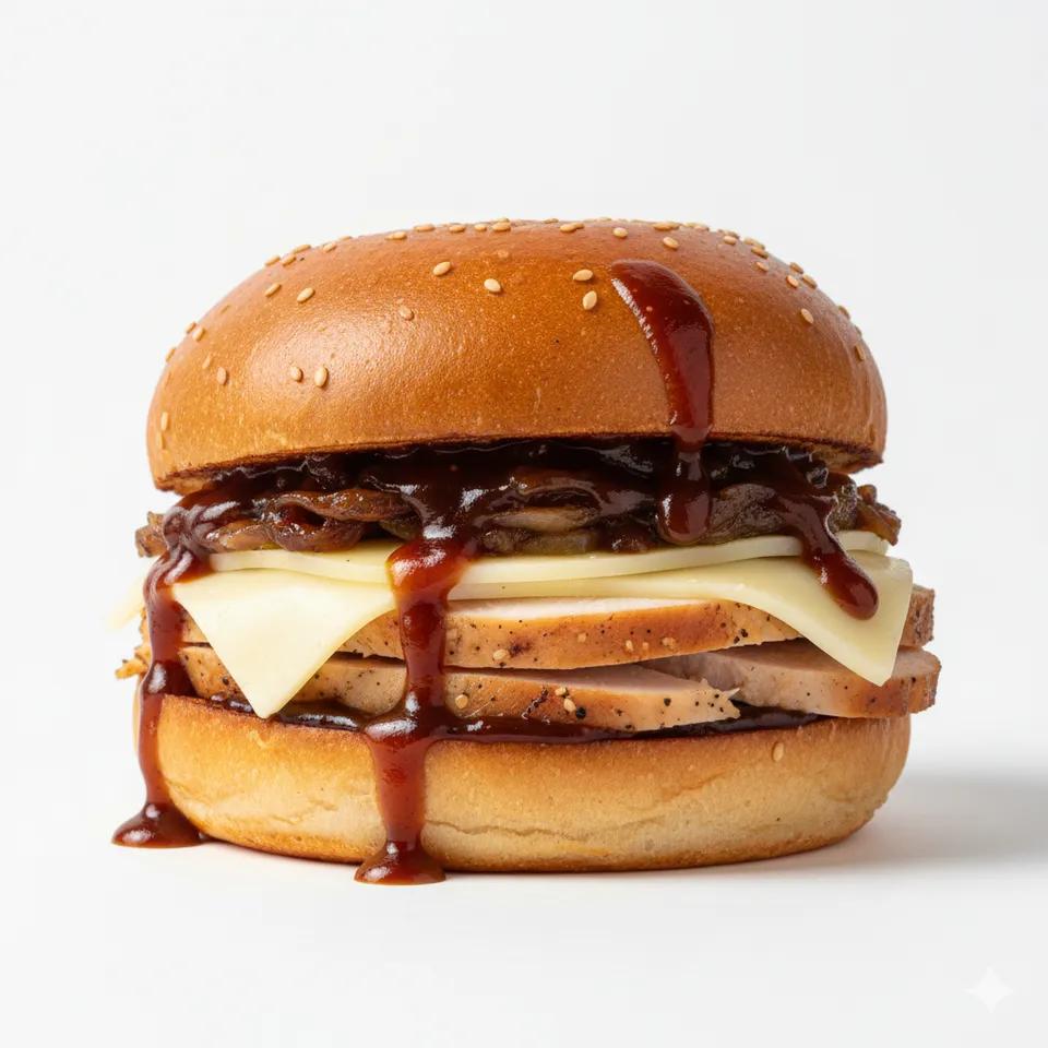 Burger Poulet fumé
