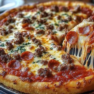 Pizza 4 Saisons Sauce Blanche Medium