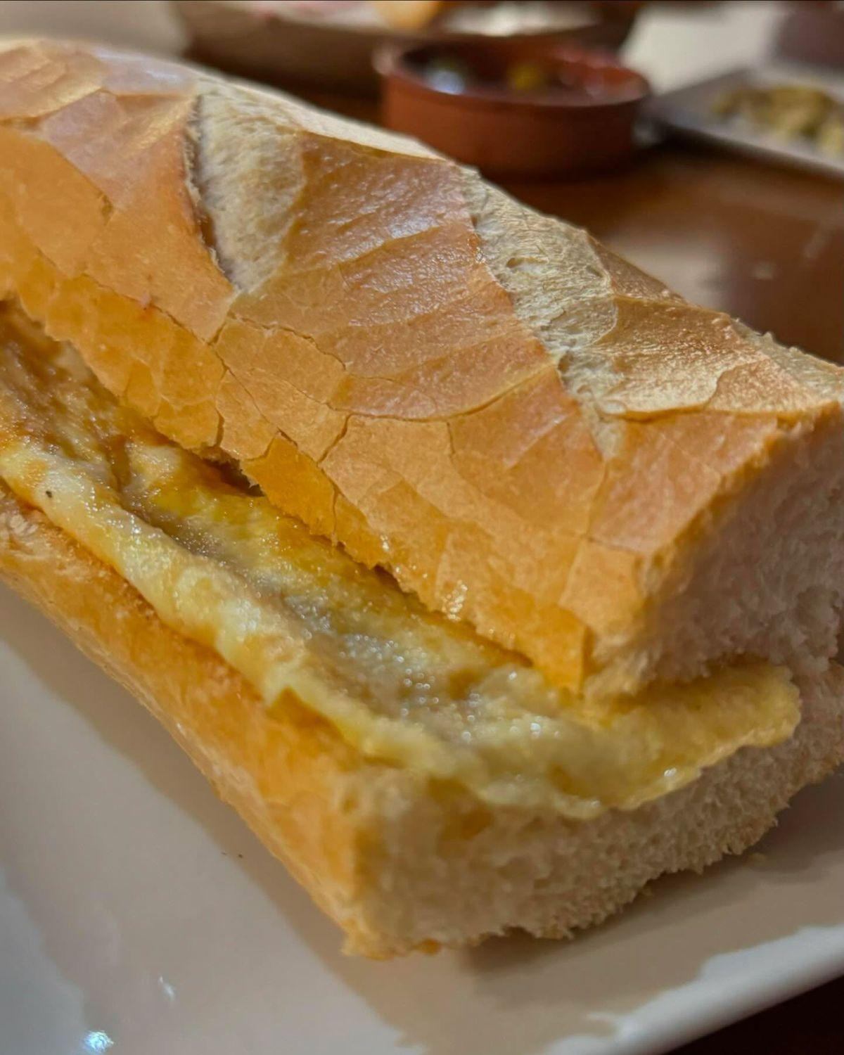 Bocadillos Omelette