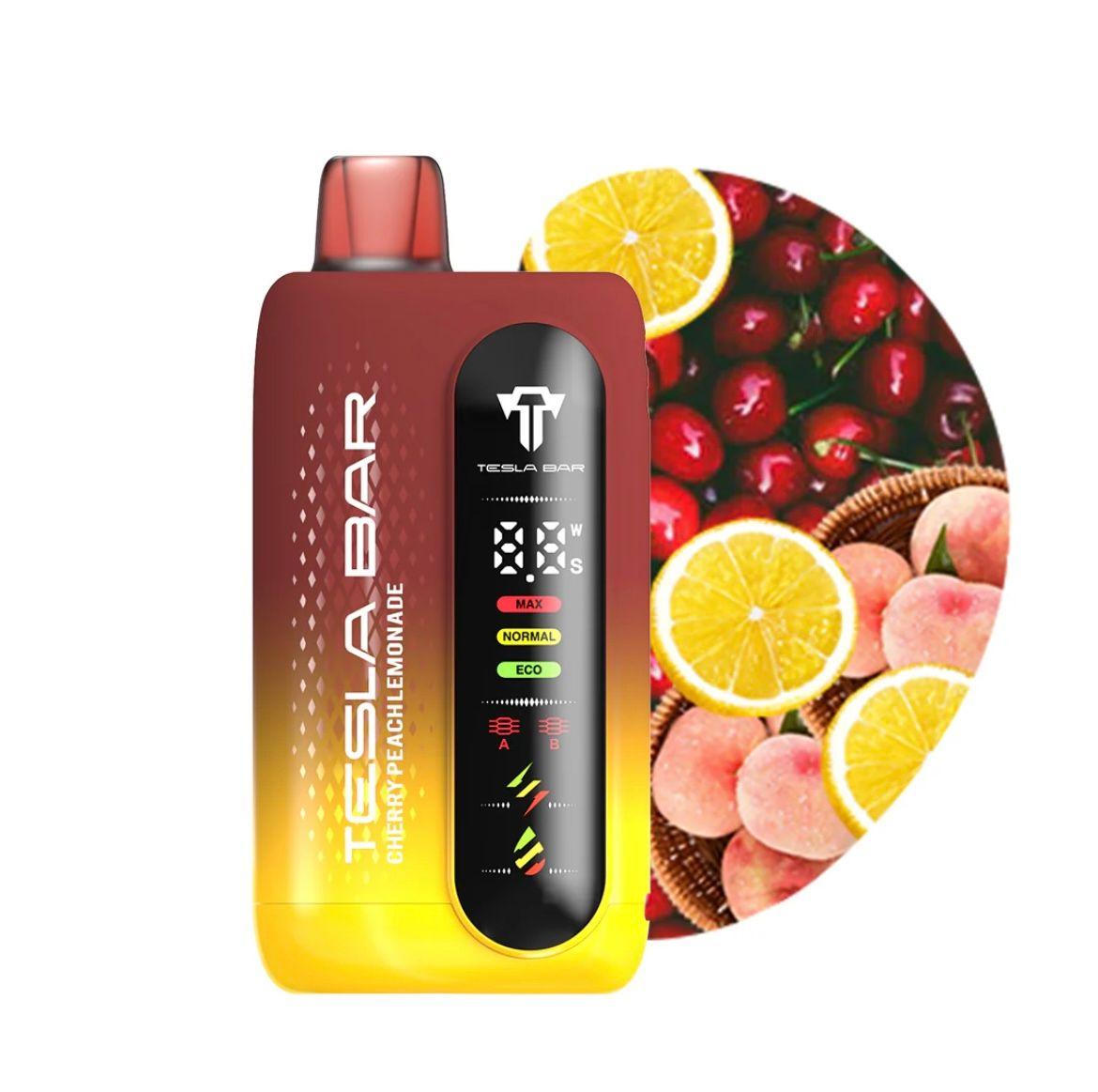 Tesla Bar Xt 23 000puffs 5% Nic Cherry Peach Lemonade