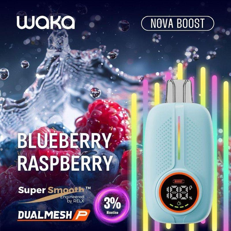 Waka Nova Boost Blueberry Raspberry - 18000 Puffs