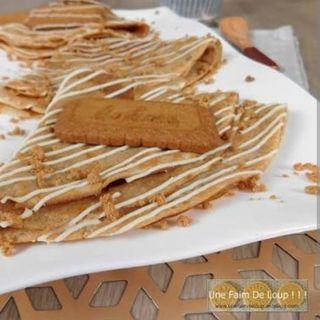 Crêpe caramel speculoos