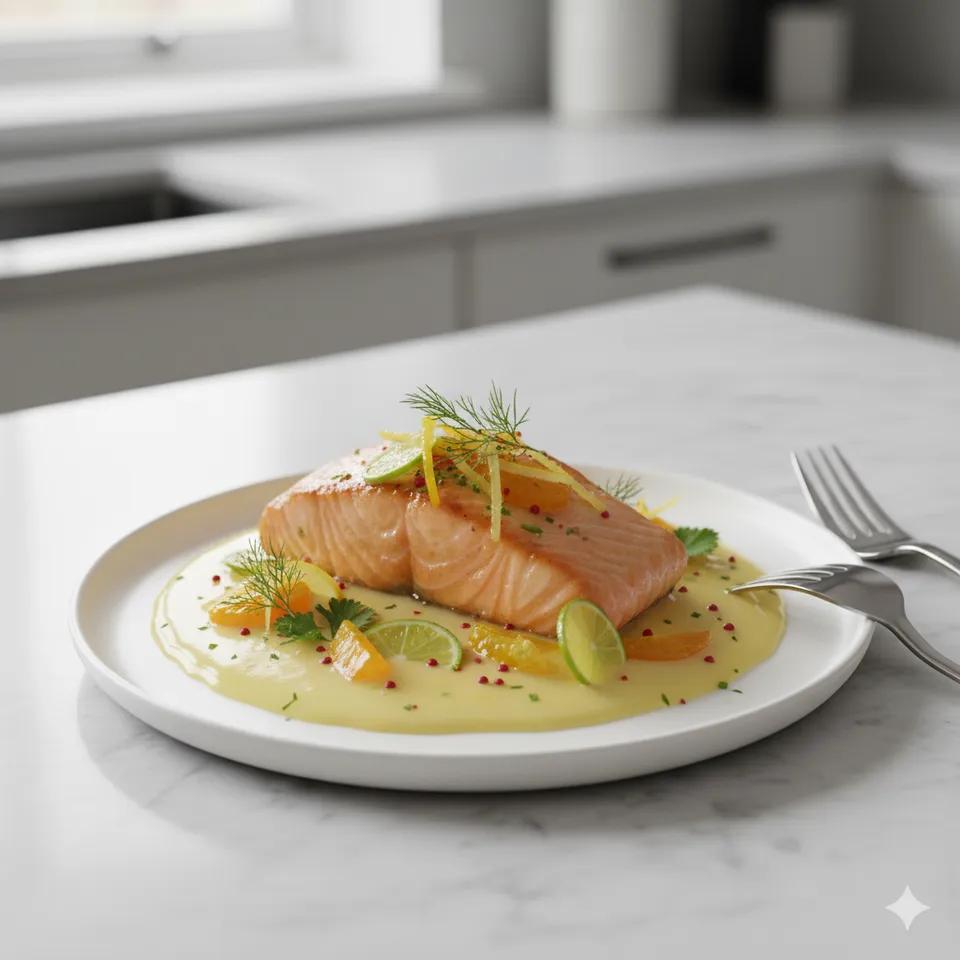 Saumon Sauce Agrumes