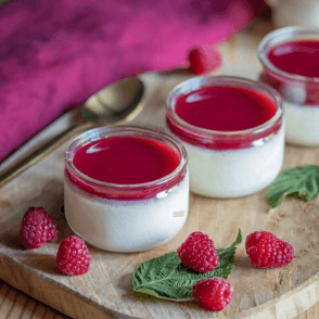 Panna cotta fruit rouge