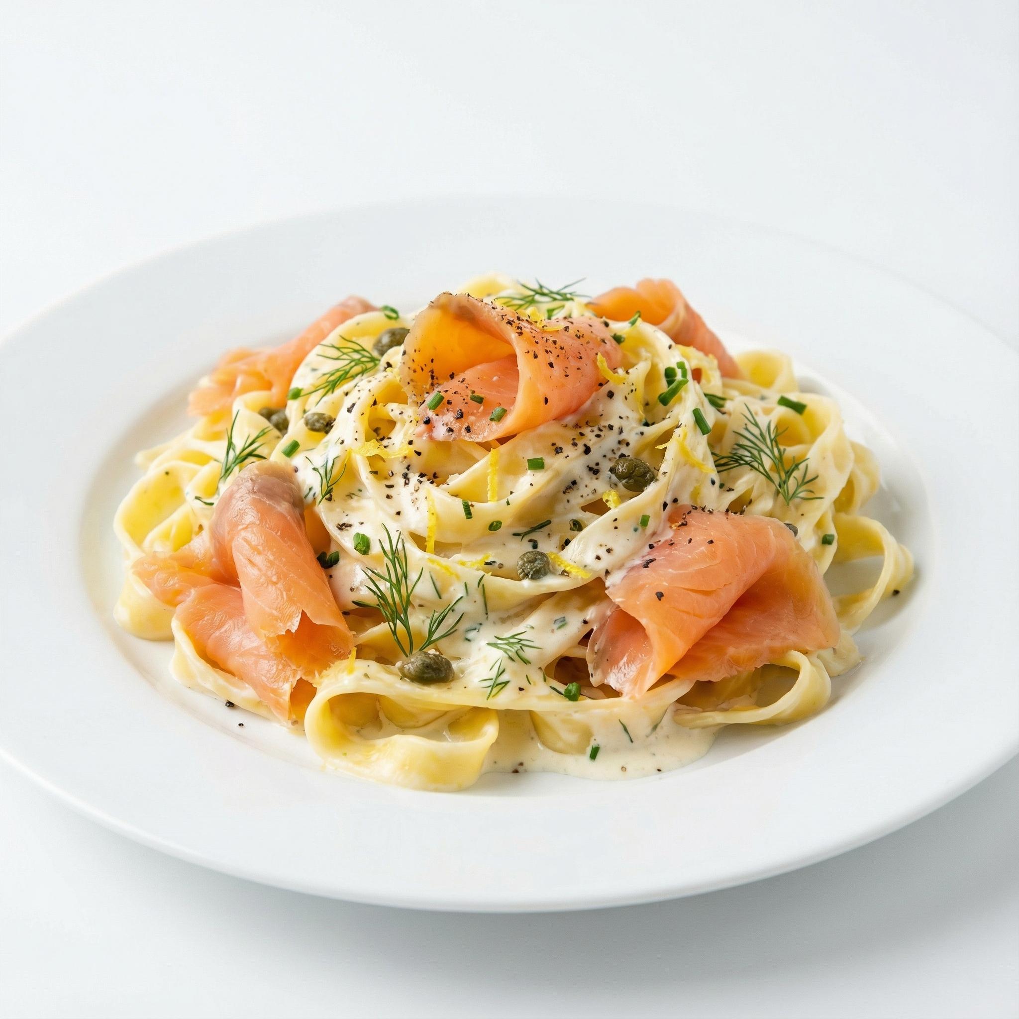 Tagliatelles au saumon fumé
