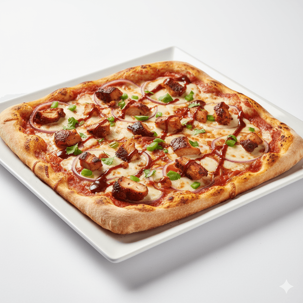 Pizza poulet fumé