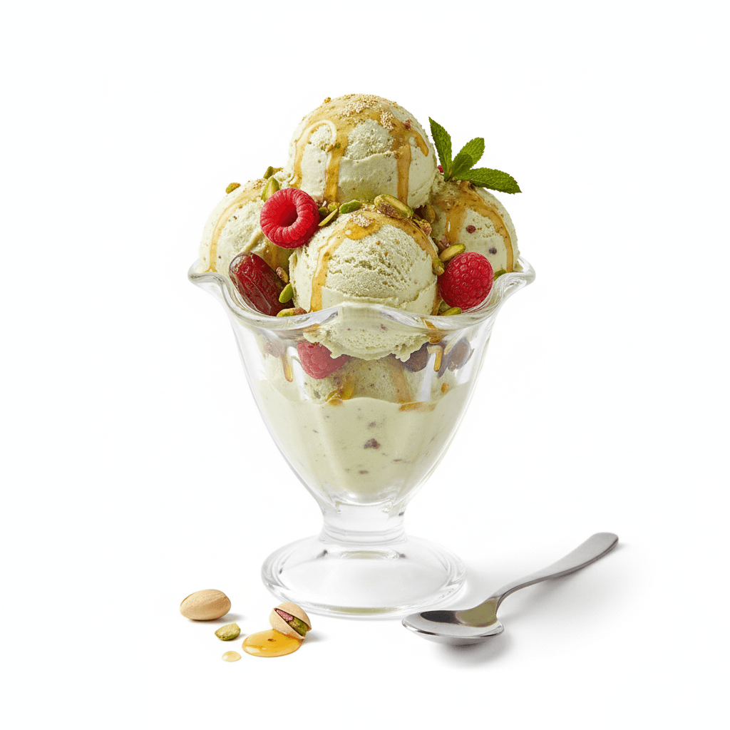 Glaces Coupes De 2 Boules