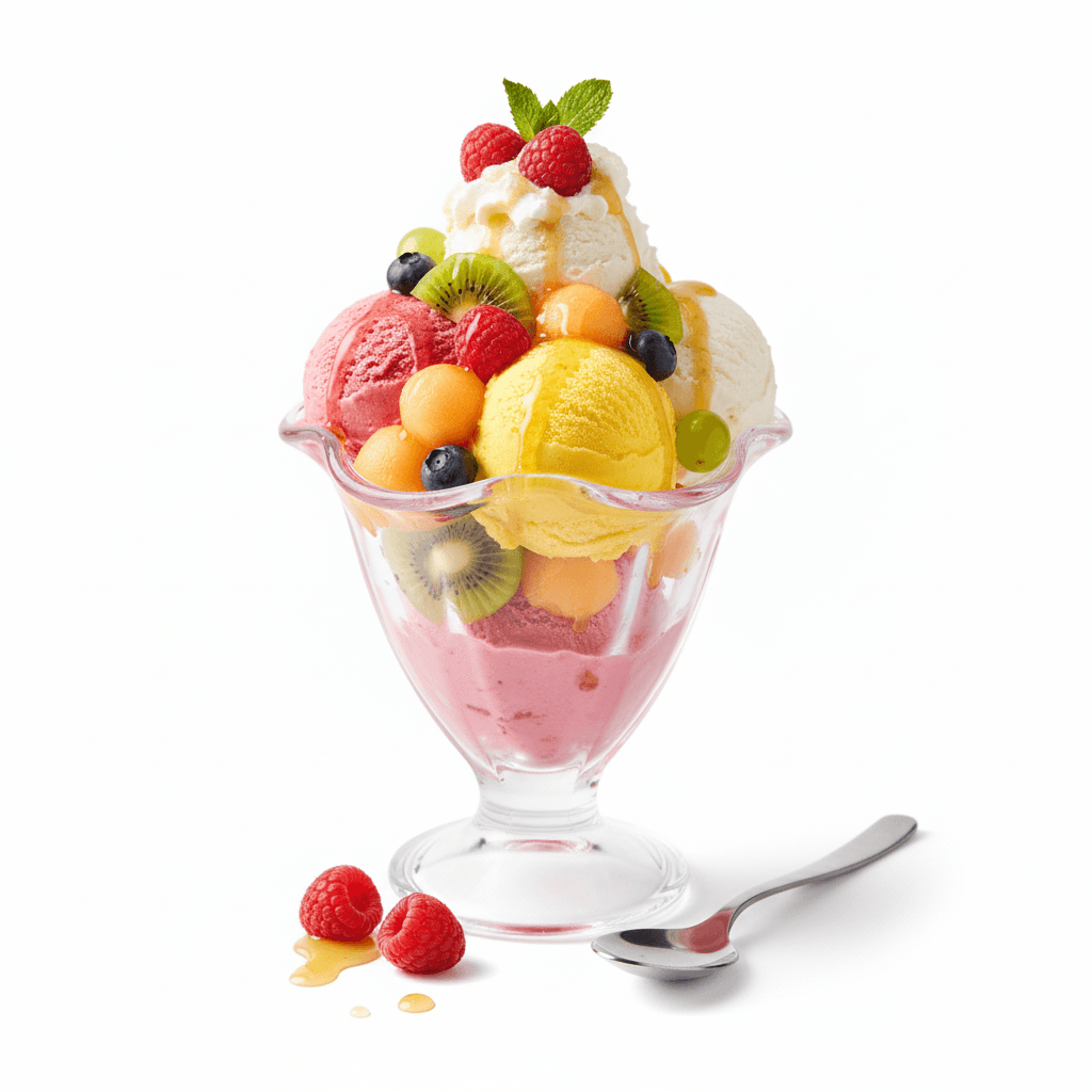 Glaces Coupe Familiale 4 Personnes Fruits