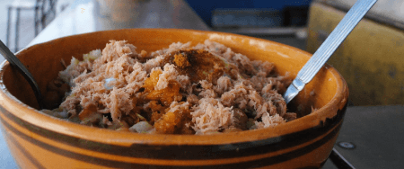 Lablebi à huile d'olive et œuf