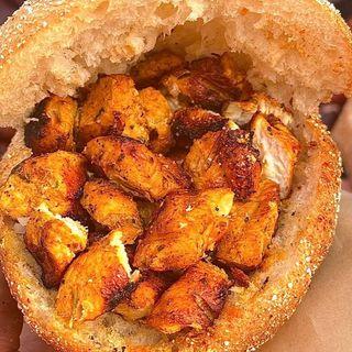 Sandwichs brochettes poulet