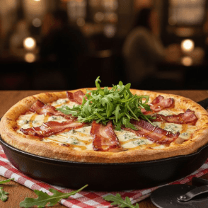 Pizza Honey goat bacon