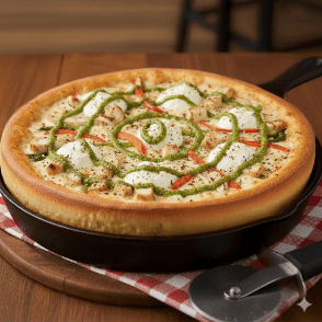 Pizza Viande Ricotta epinards 1/4