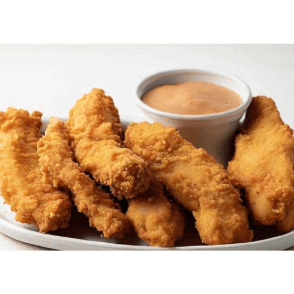 6 crispy chicken tenders pieces + 3 sauces