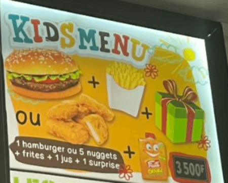 Kids Menu