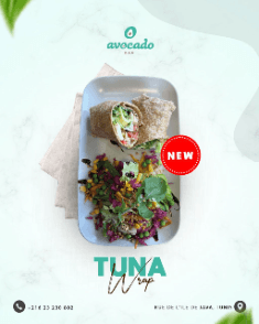 Avocado Tuna Wrap