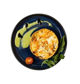 Quiche aux crevettes et poireaux