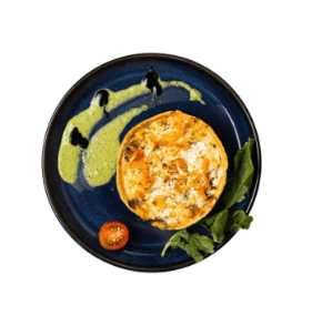 Quiche aux crevettes et poireaux