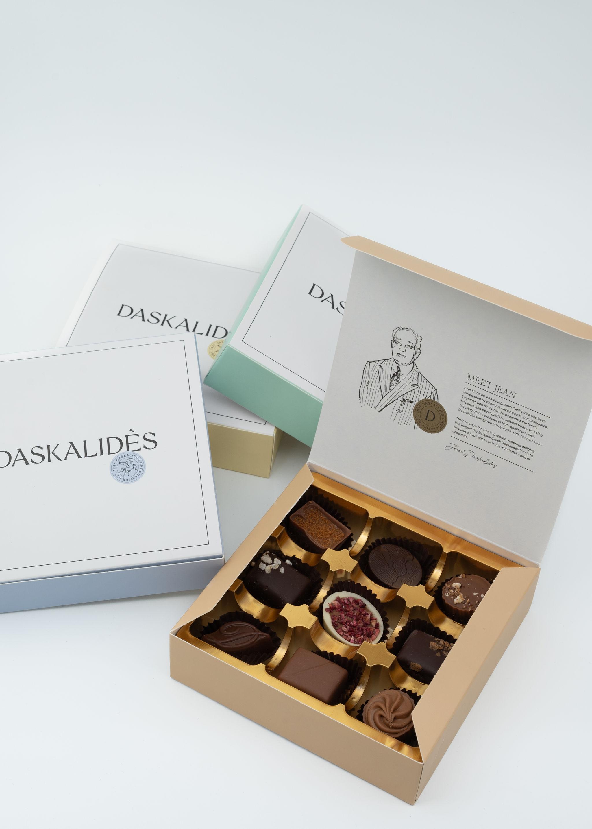 Box carrée- 9 chocolats