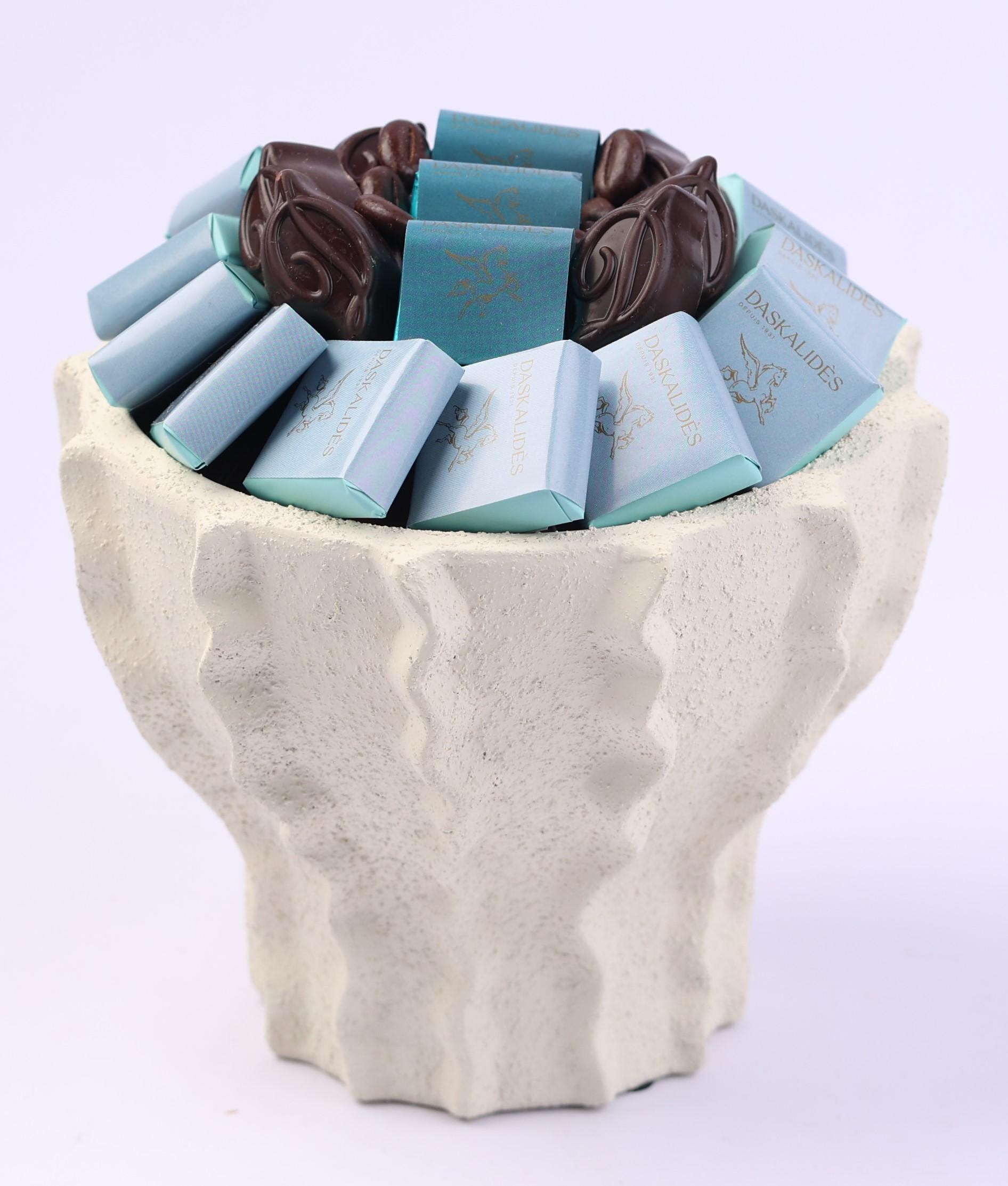 Coupe en céramique granulée & ondulée mat MM -400g