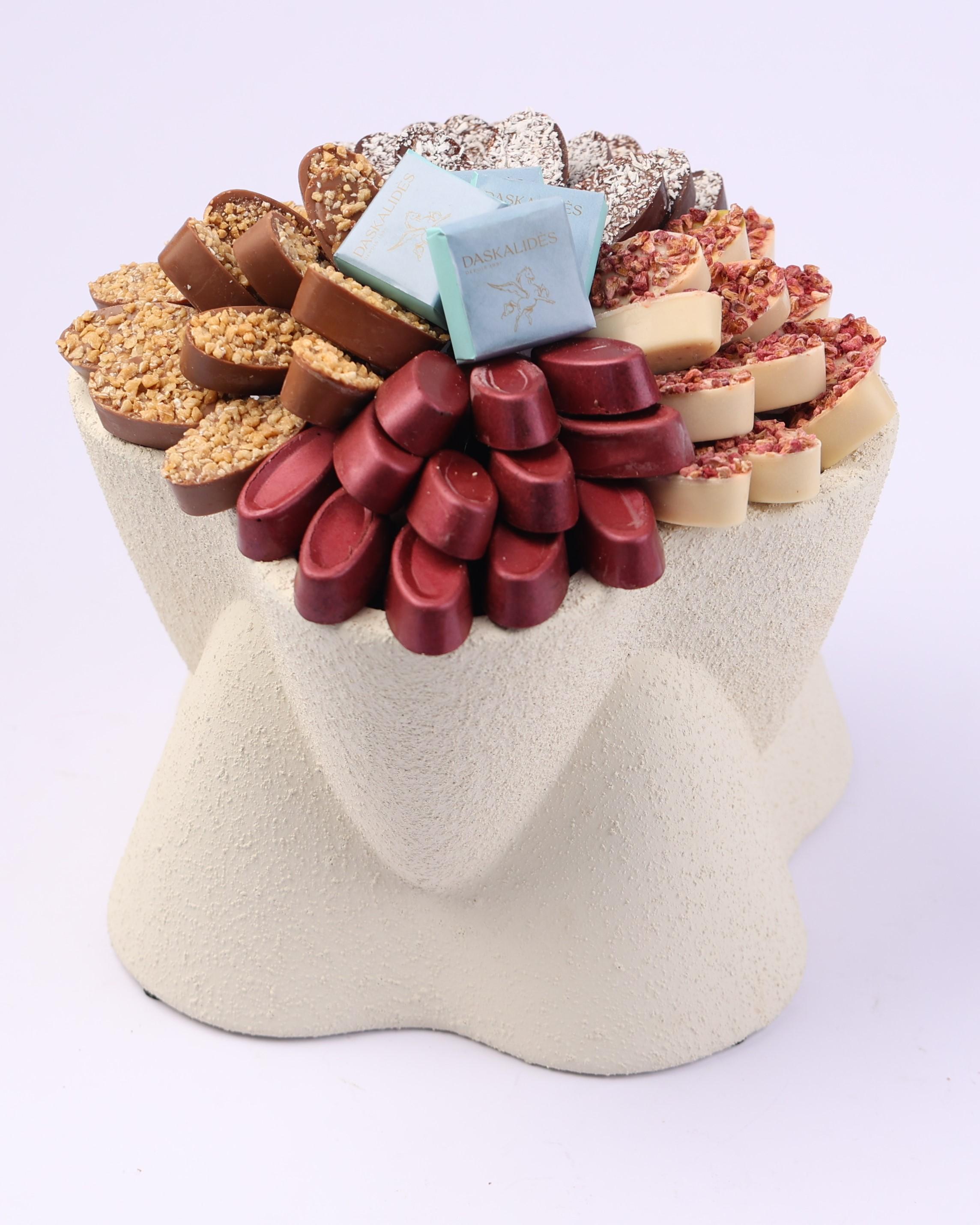 Pot design en céramique granulé mat MM -550g