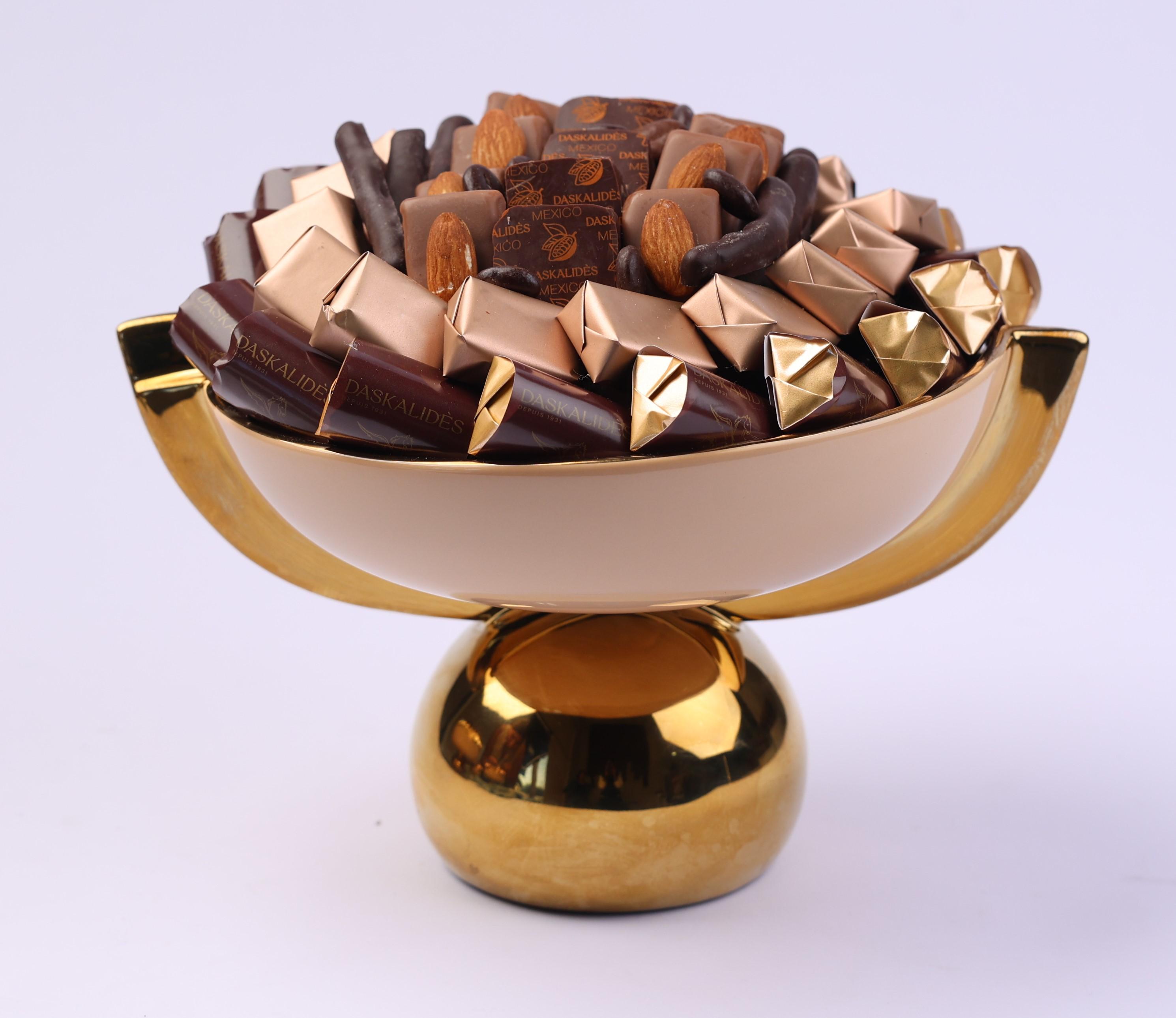 Coupe design en céramique sur pieds sphérique GM -650g