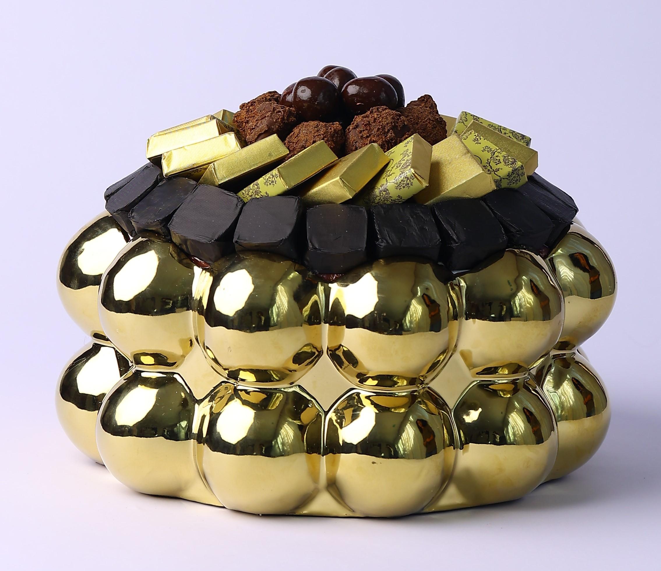 Pot design doré GM -800g