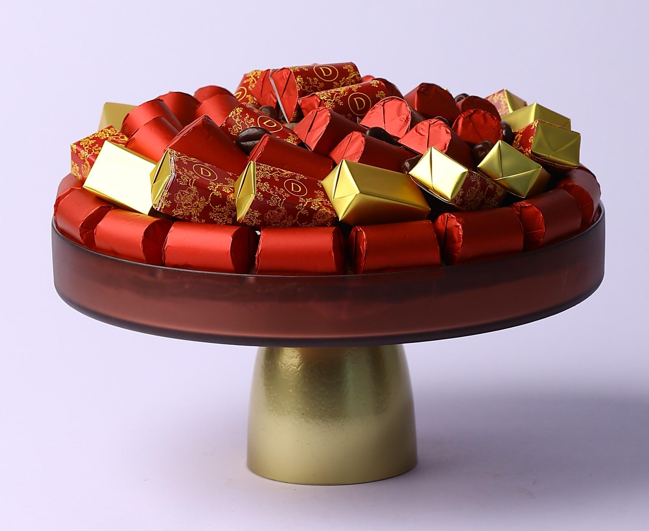 Coupe violine en verre avec pied GM -750g