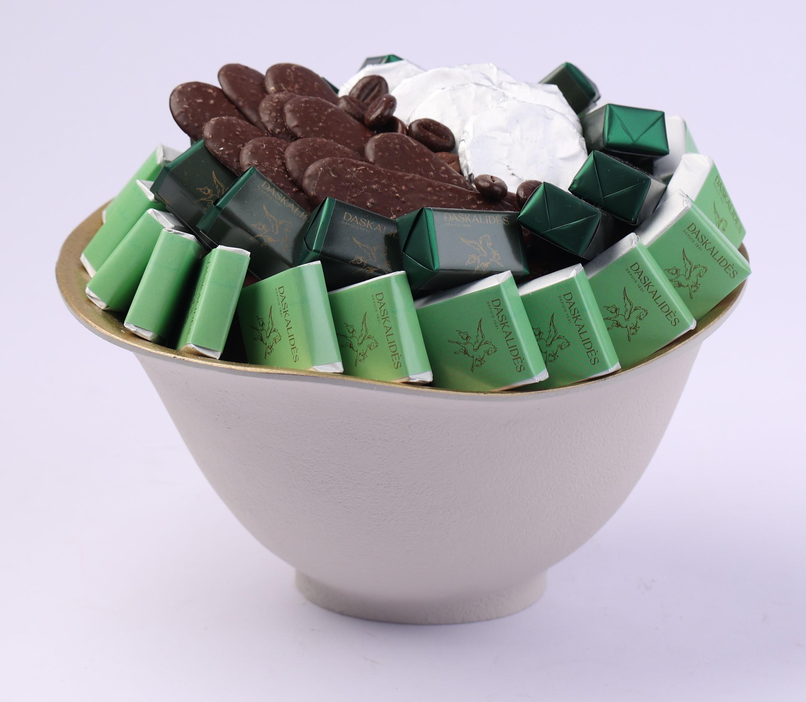 Bol a rebord blanc patiné MM -650g